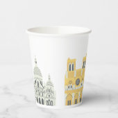Parijs oriëntatiepunten Party Cups Papieren Bekers (Links)