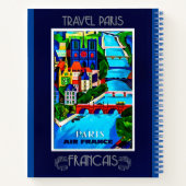 Parijs, oud poster, kleurrijk notitieboek (Achterkant)