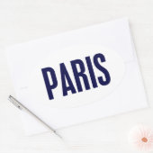 Parijs Ovale Sticker (Envelop)
