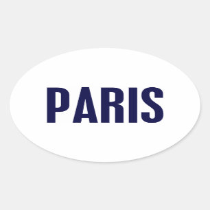 Parijs Ovale Sticker