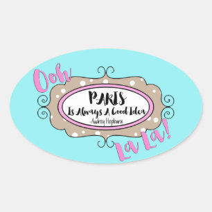 "Parijs" Ovale Sticker