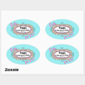 "Parijs" Ovale Sticker (Vel)