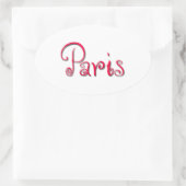 Parijs Ovale Sticker (Tas)