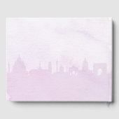 Parijs Paarse Iris Franse Special Event Gastenboek (Achterkant)