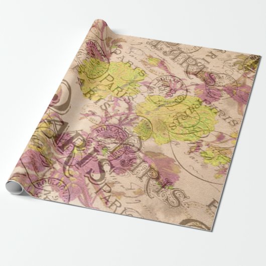 Parijs-pakpapier Cadeaupapier (Uitgerold)