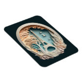 Parijs Papercut Stijl Flexibele Fotomagneet Magneet (Rechterzijde)