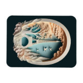 Parijs Papercut Stijl Flexibele Fotomagneet Magneet (Horizontaal)