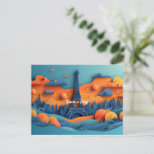 Parijs Papier Quilling Reizen Briefkaart (Staand voorkant)