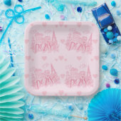 Parijs  papieren bordje (Feest)