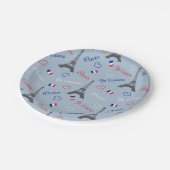 Parijs Papieren Bordje (Gekanteld)