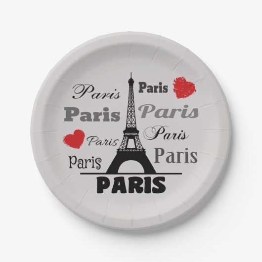Parijs Papieren Bordje (Voorkant)