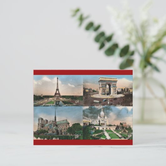  Parijs, Parijs, Multiview Briefkaart (Staand voorkant)