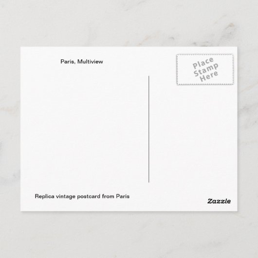  Parijs, Parijs, Multiview Briefkaart (Achterkant)