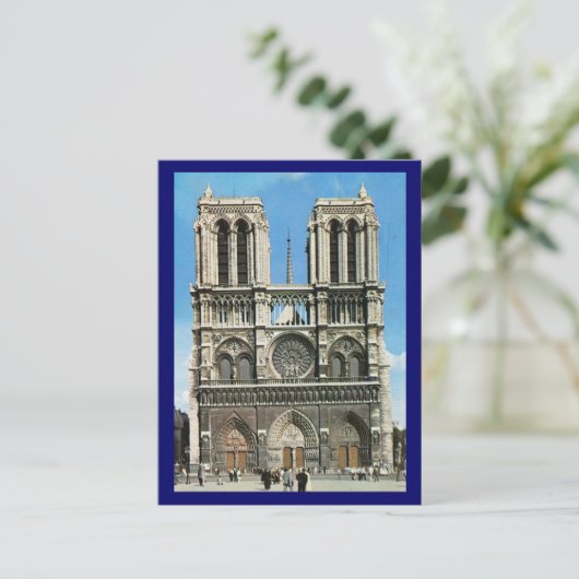  Parijs, Parijs Notre Dame de Paris Briefkaart (Staand voorkant)