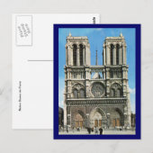  Parijs, Parijs Notre Dame de Paris Briefkaart (Voorkant / Achterkant)