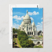  Parijs, Parijs Sacre Coeur, Montmatre Briefkaart (Voorkant / Achterkant)