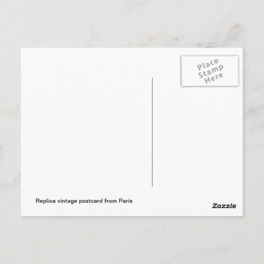  Parijs, Paris Arc de Triumphe; Briefkaart (Achterkant)