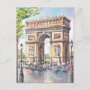  Parijs, Paris Arc de Triumphe; Briefkaart