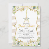 Parijs Pastel Wit Romantisch Vrijgezellenfeest Kaart (Voorkant)