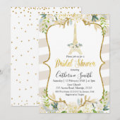 Parijs Pastel Wit Romantisch Vrijgezellenfeest Kaart (Voorkant / Achterkant)