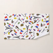 Parijs Patroon Frans Bad Handdoek Set (Handdoek)