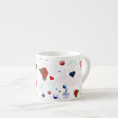 Parijs patroon met Eiffeltoren Espresso Kop (Voorkant rechts)