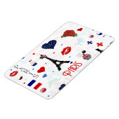 Parijs patroon met Eiffeltoren Magneet (Linkerzijde)