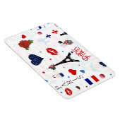 Parijs patroon met Eiffeltoren Magneet (Rechterzijde)