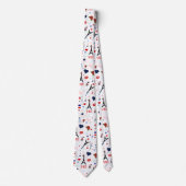 Parijs patroon met Eiffeltoren Stropdas (Voorkant)