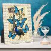 Parijs, pauw en vlinders fotoplaat (Zijkant)