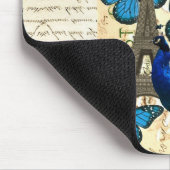 Parijs, pauw en vlinders muismat (Hoek)