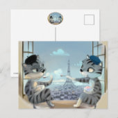 Parijs per dag Briefkaart (Voorkant / Achterkant)