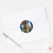 Parijs - Plaats van de Concorde Ronde Sticker (Envelop)