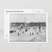 Parijs, Place de la Concorde Briefkaart (Voorkant / Achterkant)