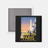 Parijs ~ Place del la Concorde Magneet (Voorkant / Achterkant)