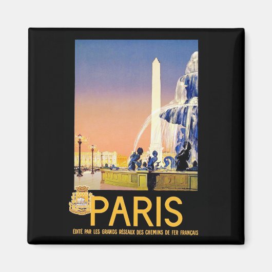 Parijs ~ Place del la Concorde Magneet (Voorkant)