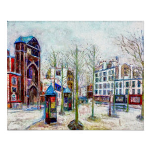 Parijs, Place des Abbesses Perfect Poster