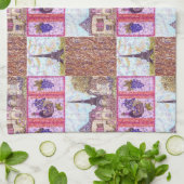 Parijs Pointillisme Eiffeltoren Keukenhanddoek (Gevouwen)