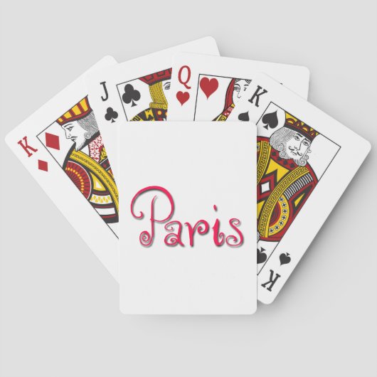 Parijs Pokerkaarten (Achterkant)