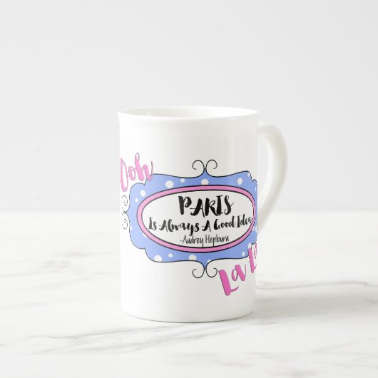 Parijs Porselein Kop (Voorkant rechts)