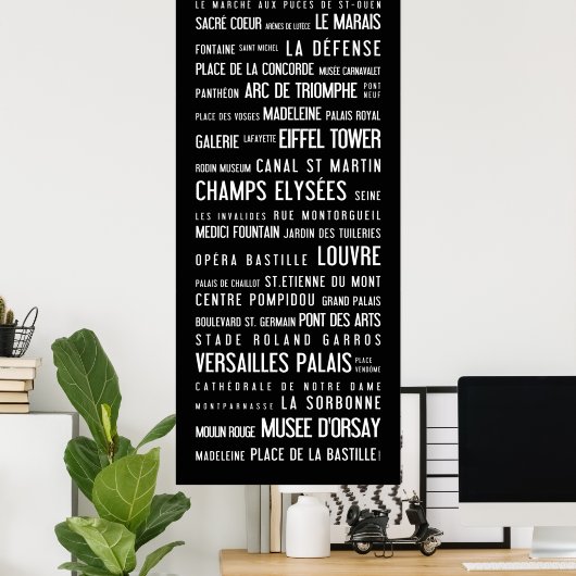 Parijs Poster (Thuiskantoor)