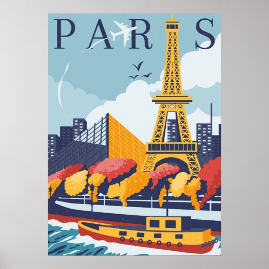  Parijs Poster (Voorkant)