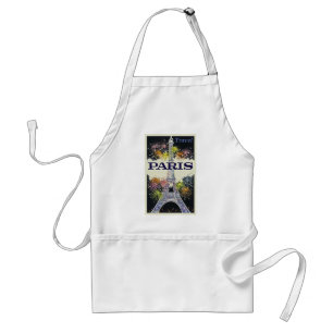 Parijs: Poster Apron Standaard Schort