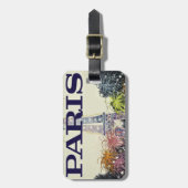 Parijs: Poster Bagagelabel (Voorkant verticaal)