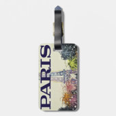 Parijs: Poster Bagagelabel (Achterkant verticaal)