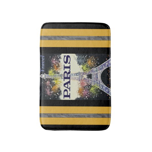 Parijs: Poster Bath Mat (Voorkant Verticaal)