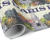 Parijs: Poster Cadeaupapier (Rol Hoek)