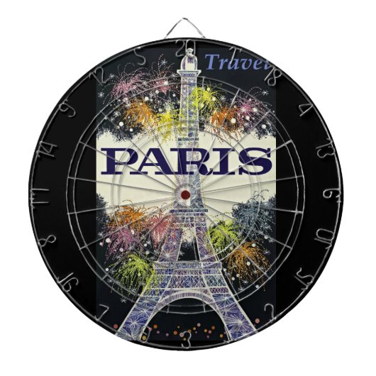 Parijs: Poster Dart Board Dartbord (Voorkant)