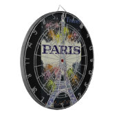 Parijs: Poster Dart Board Dartbord (Voorkant Links)