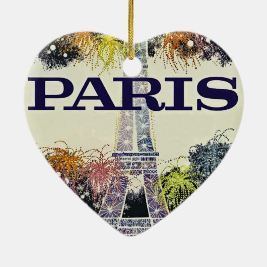 Parijs: Poster Keramisch Ornament (Achterkant)